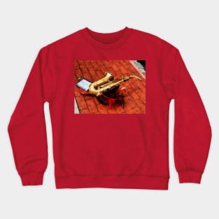 Music - Saxophone Before the Parade Crewneck Sweatshirt